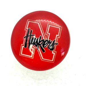 Snap button 20mm Gingersnaps Nebraska Cornhuskers ASN20